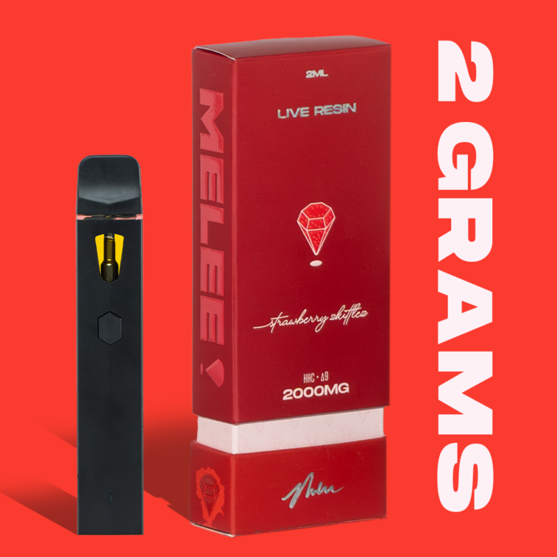 Gram Live Resin Disposable Vape Strawberry Zkittlez Hhc Delta