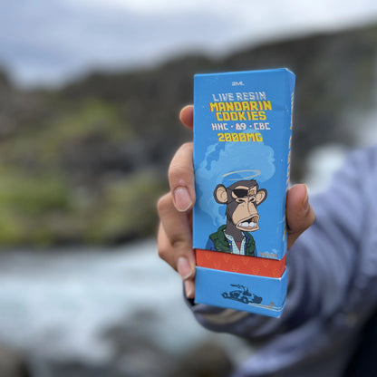 2 Gram Live Resin Disposable Vape: Mandarin Cookies (HHC, CBC, Delta-9 THC)