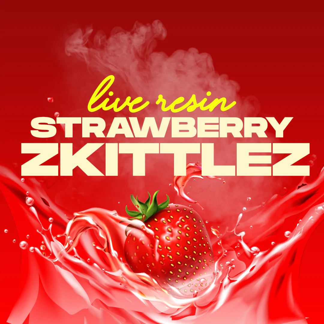 1 Gram Live Resin Vape Cartridge: Strawberry Zkittlez (HHC, Delta-9 THC)