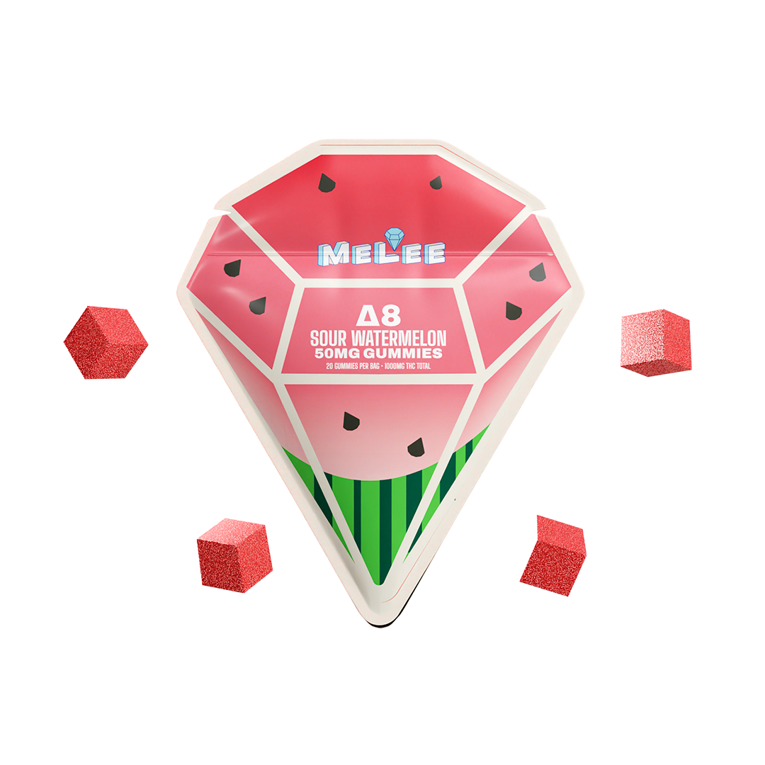 50mg • Sour Watermelon • Maui Wowie [20 pk] (1000mg Delta-8 THC)