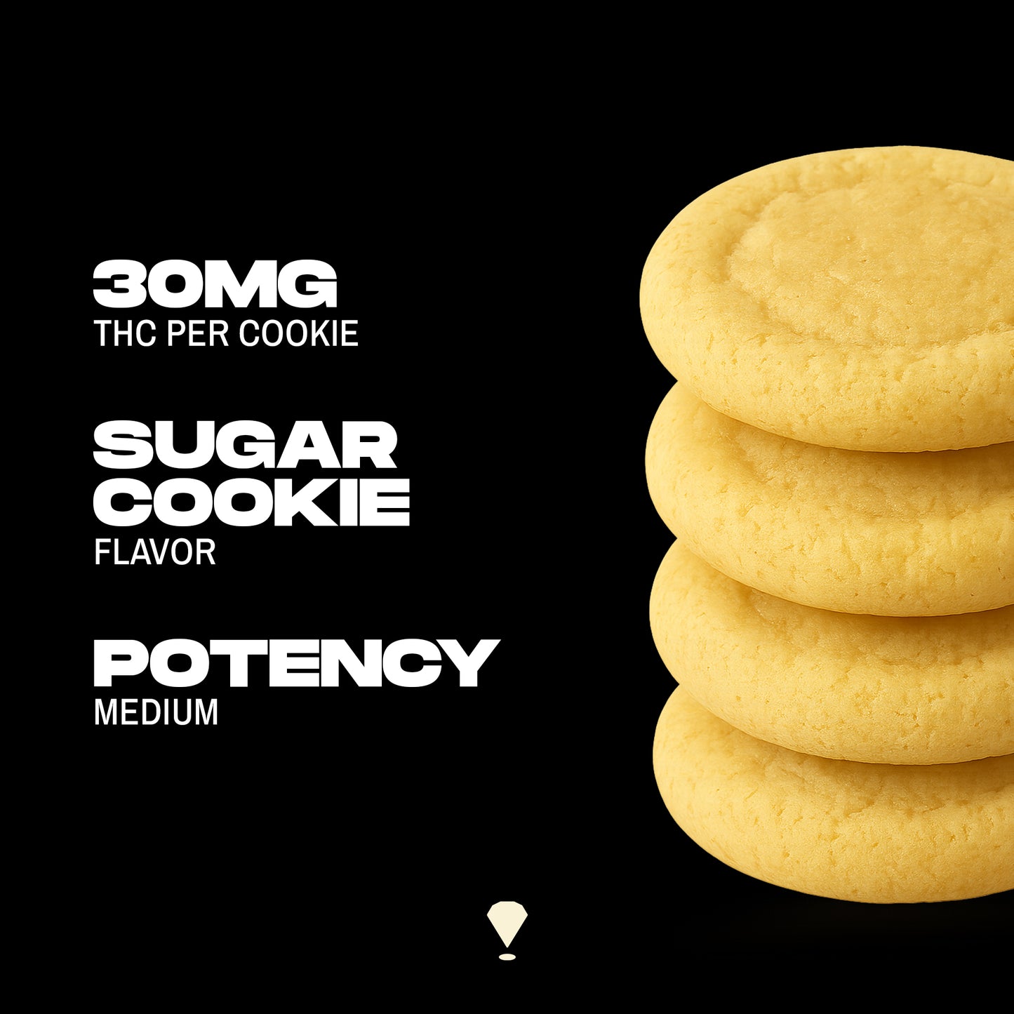 30mg • Sugar Cookie • THC Cookies [4 pk] (120mg Delta-9 THC)