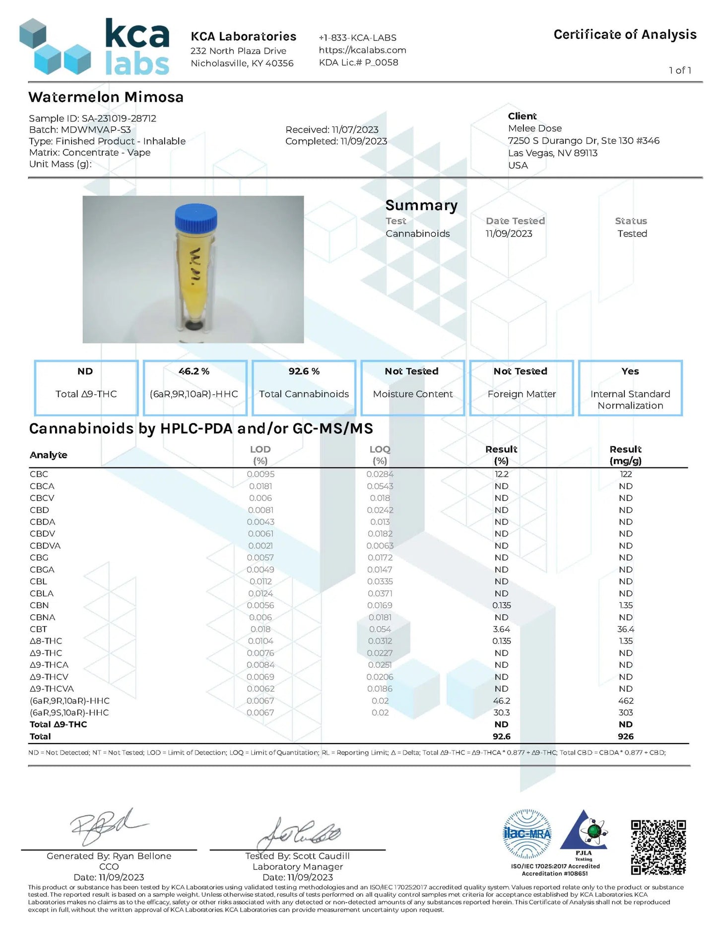 2 Gram Live Resin Disposable Vape: Watermelon Mimosa (HHC, CBC, Delta-9 THC)