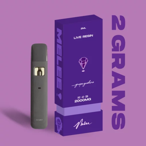 Grape Gushers 2 Gram Live Resin Disposable Vape