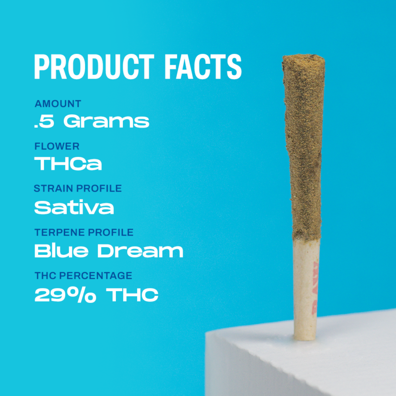 Blue Dream Diamond Infused THCa Pre-rolls [2pk] (0.5 Grams) - Melee Dose